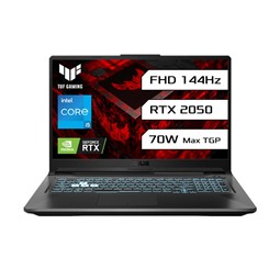 Picture of Asus TUF Gaming F17 - 11th Gen Intel Core i5-11400H 17.3"  FX706HF-HX019W Gaming Laptop (16GB/ 512GB SSD / Full HD Display/ Windows 11 Home / 4 GB Graphics / NVIDIA GeForce RTX 2050/ 144 Hz/ 70 W/ 1 Year Warranty/ Graphite Black/ 2.60kg)